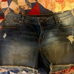 Maurice’s shorts. Size 12, denim.